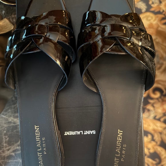 Saint Laurent Tribute flat slides, 39 - Picture 1 of 5